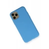 Apple iPhone 11 Pro Kılıf Nano içi Kadife Silikon - Mavi