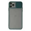 Apple iPhone 11 Pro Kılıf Palm Buzlu Kamera Sürgülü Silikon - Yeşil