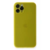Apple iPhone 11 Pro Kılıf PP Ultra İnce Kapak - Sarı