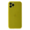 Apple iPhone 11 Pro Kılıf PP Ultra İnce Kapak - Sarı