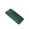 Apple iPhone 11 Pro Max Kılıf Auto Focus Karbon Kapak - Yeşil