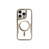 Apple iPhone 11 Pro Max Kılıf Boyi Magsafe Silikon Kapak - Kahverengi