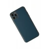 Apple iPhone 11 Pro Max Kılıf Coco Deri Silikon Kapak - Mavi