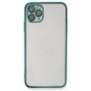 Apple iPhone 11 Pro Max Kılıf Lensli Silikon - Yeşil