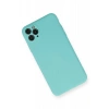 Apple iPhone 11 Pro Max Kılıf Nano içi Kadife Silikon - Turkuaz