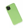 Apple iPhone 11 Pro Max Kılıf Nano içi Kadife Silikon - Yeşil