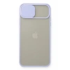 Apple iPhone 11 Pro Max Kılıf Palm Buzlu Kamera Sürgülü Silikon - Lila