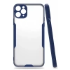Apple iPhone 11 Pro Max Kılıf Platin Silikon - Lacivert