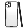 Apple iPhone 11 Pro Max Kılıf Platin Silikon - Siyah
