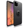 Apple iPhone 11 Pro Max Kılıf Range Yüzüklü Silikon - Siyah