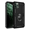 Apple iPhone 11 Pro Max Kılıf Sofya Yüzüklü Silikon Kapak - Siyah