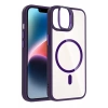 Apple iPhone 11 Remim Lensli Magsafe Standlı Kapak - Derin Mor