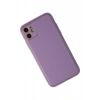 Apple iPhone 12 Kılıf Coco Deri Silikon Kapak - Lila
