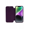 Apple iPhone 12 Kılıf Dolpin Kapaklı - Derin Mor