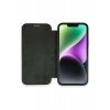 Apple iPhone 12 Kılıf Dolpin Kapaklı - Koyu Yeşil