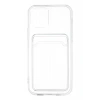 Apple iPhone 12 Kılıf Kart Şeffaf Silikon - Şeffaf