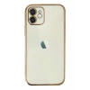 Apple iPhone 12 Kılıf Lensli Silikon - Gold