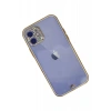 Apple iPhone 12 Kılıf Liva Taşlı Silikon - Beyaz