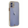 Apple iPhone 12 Kılıf Liva Taşlı Silikon - Beyaz