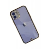 Apple iPhone 12 Kılıf Liva Taşlı Silikon - Siyah