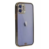 Apple iPhone 12 Kılıf Liva Taşlı Silikon - Siyah