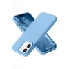 Apple iPhone 12 Kılıf Nano içi Kadife Silikon - Mavi