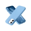 Apple iPhone 12 Kılıf Nano içi Kadife Silikon - Mavi