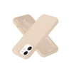 Apple iPhone 12 Kılıf Nano içi Kadife Silikon - Pudra