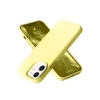 Apple iPhone 12 Kılıf Nano içi Kadife Silikon- Sarı