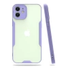 Apple iPhone 12 Kılıf Platin Silikon - Lila