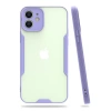 Apple iPhone 12 Kılıf Platin Silikon - Lila
