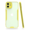 Apple iPhone 12 Kılıf Platin Silikon - Sarı