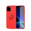 Apple iPhone 12 Kılıf Range Yüzüklü Silikon - Kırmızı