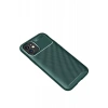 Apple iPhone 12 Mini Kılıf Auto Focus Karbon Kapak - Yeşil