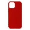 Apple iPhone 12 Mini Kılıf First Silikon - Koyu Kırmızı