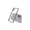 Apple iPhone 12 Mini Kılıf Miami Şeffaf Silikon - Açık Mor