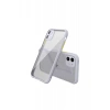 Apple iPhone 12 Mini Kılıf Miami Şeffaf Silikon - Lila