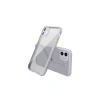 Apple iPhone 12 Mini Kılıf Miami Şeffaf Silikon - Lila