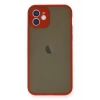 Apple iPhone 12 Mini Kılıf Montreal Silikon Kapak - Kırmızı