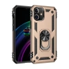 Apple iPhone 12 Mini Kılıf Sofya Yüzüklü Silikon Kapak - Gold