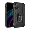 Apple iPhone 12 Mini Kılıf Sofya Yüzüklü Silikon Kapak - Siyah