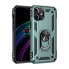 Apple iPhone 12 Mini Kılıf Sofya Yüzüklü Silikon Kapak - Yeşil