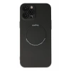 Apple iPhone 12 Pro Kılıf Jack Magneticsafe Lens Silikon - Siyah