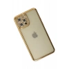 Apple iPhone 12 Pro Kılıf Joke Taşlı Silikon - Gold