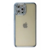 Apple iPhone 12 Pro Kılıf Joke Taşlı Silikon - Mavi