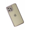 Apple iPhone 12 Pro Kılıf Joke Taşlı Silikon - Mor