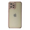 Apple iPhone 12 Pro Kılıf Joke Taşlı Silikon - Pembe