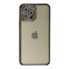 Apple iPhone 12 Pro Kılıf Joke Taşlı Silikon - Siyah