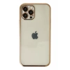 Apple iPhone 12 Pro Kılıf Lensli Silikon - Gold