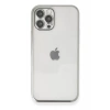Apple iPhone 12 Pro Kılıf Lensli Silikon - Gümüş